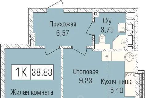 квартира г Новосибирск Заельцовская ул Объединения 102/4с фото 1