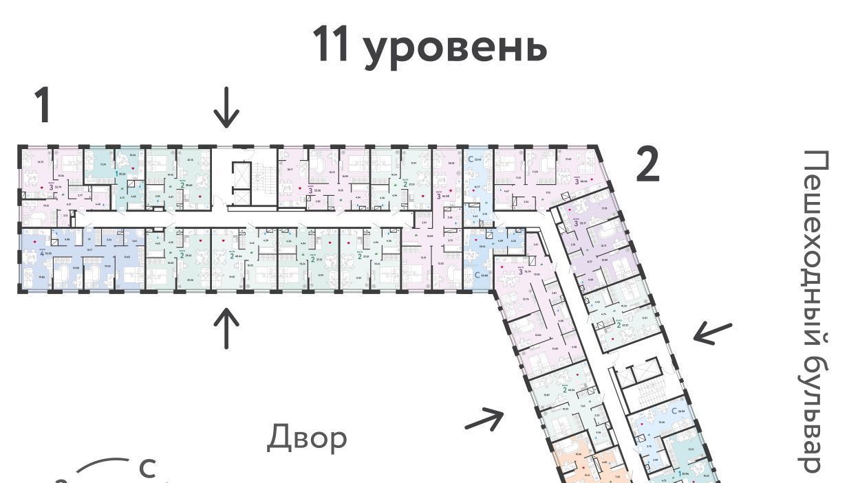 квартира г Тюмень р-н Калининский ЖК «Колумб» фото 2