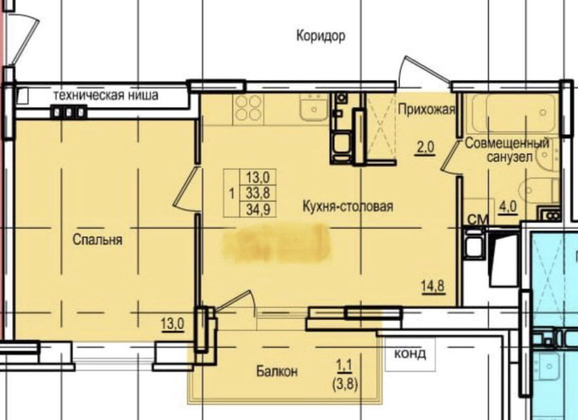 квартира г Казань р-н Советский ул Академика Губкина 12б фото 7