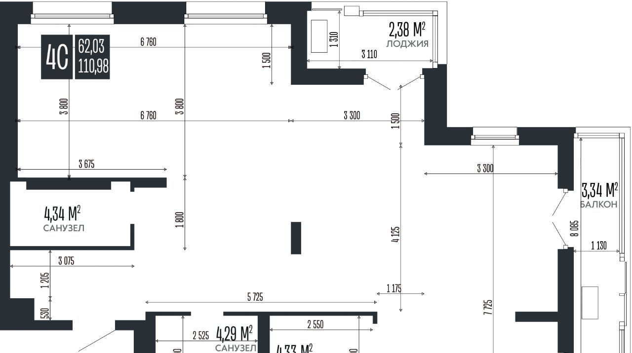 квартира г Барнаул р-н Октябрьский ЖК «Opera Residence» БС 3 фото 1