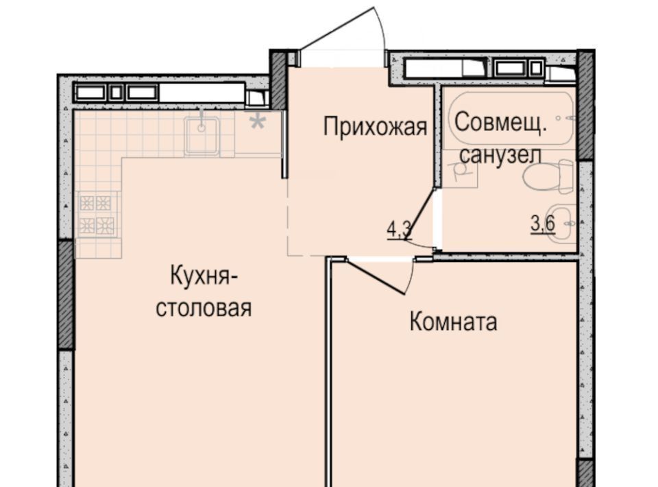 квартира г Ижевск р-н Индустриальный Карлутский ЖК «Скандинавия» 7 жилрайон, 3-й мкр фото 1