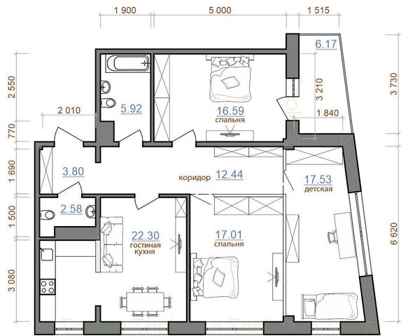 квартира г Иркутск р-н Октябрьский ул Байкальская 24 фото