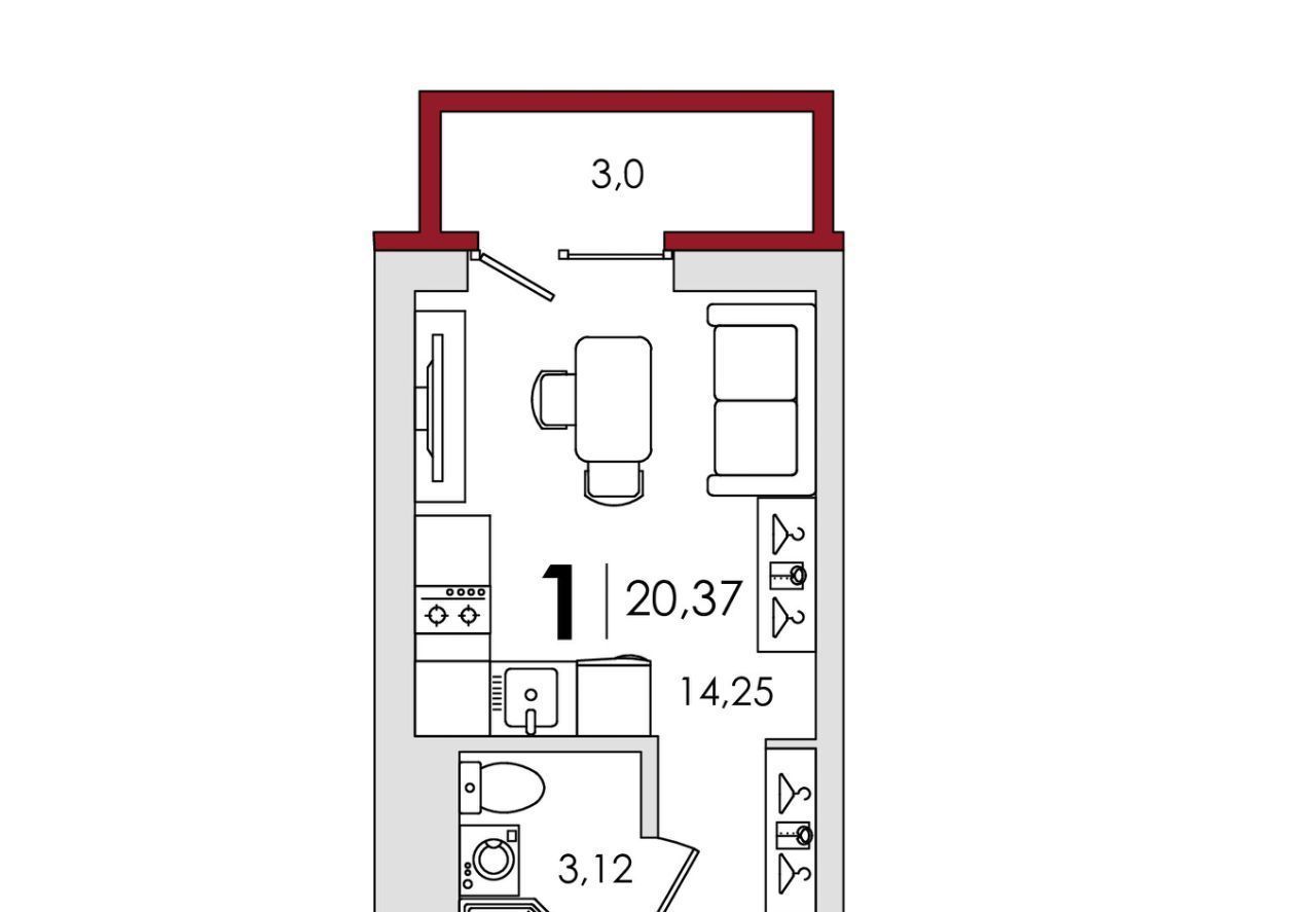 квартира р-н Калининский д Батино ул Сергея Есенина 39 фото 1