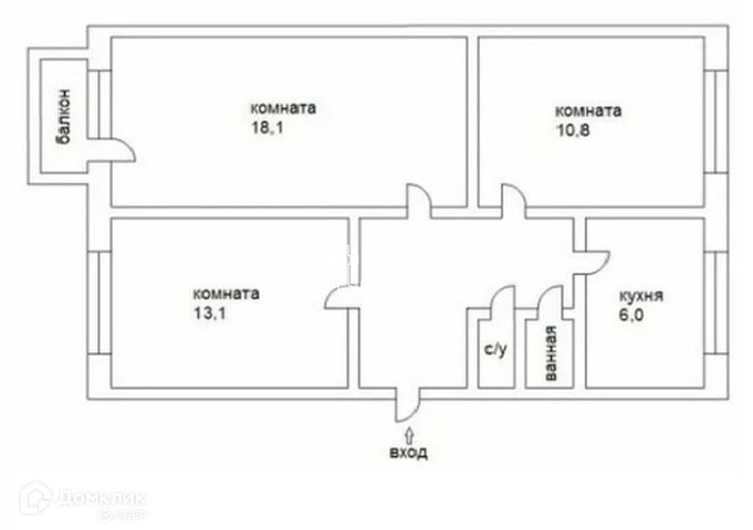 квартира г Озерск п Новогорный ул 8 Марта 7 фото 2