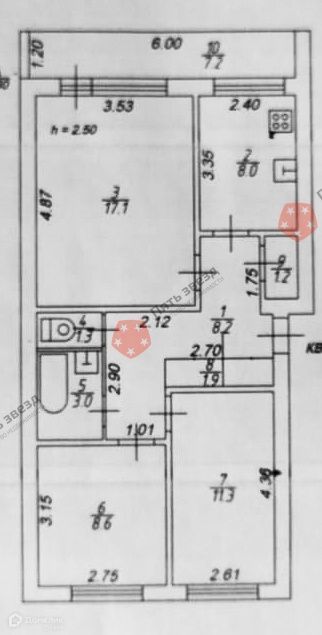 квартира р-н Рамешковский с/п Никольское с Никольское ул Центральная 51 фото 9