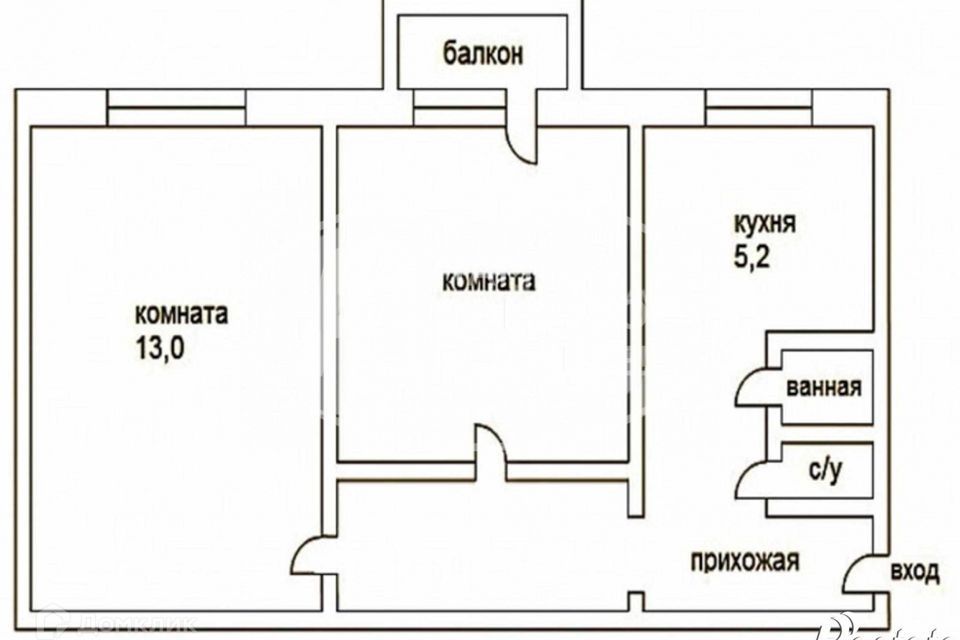 квартира г Ижевск р-н Октябрьский Центральный ул Максима Горького 78а фото 4