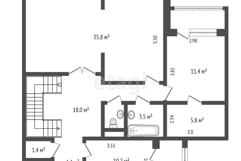 квартира г Новый Уренгой мкр Оптимистов 3/2 фото 2