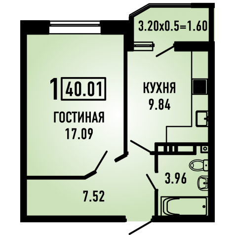 квартира г Краснодар ул им. Героя Яцкова И.В. 1 фото 6