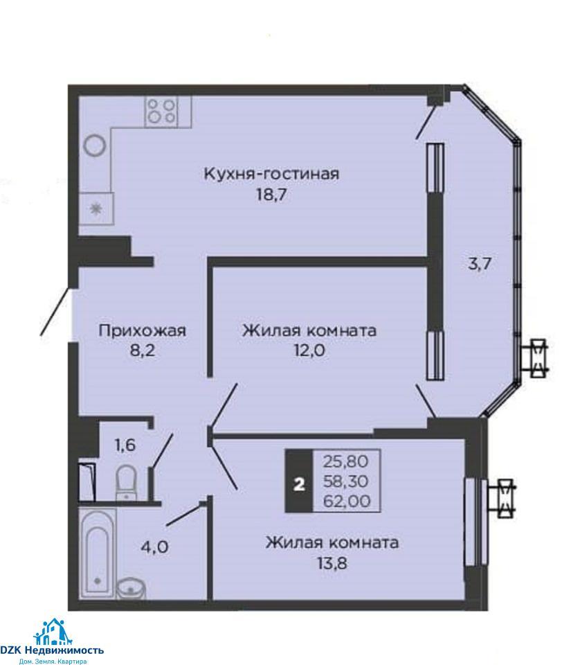 квартира г Краснодар ул им. Мачуги В.Н. 166а фото 8