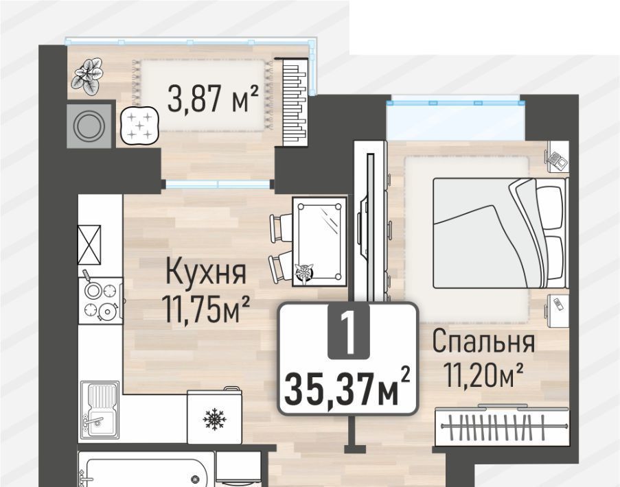 квартира р-н Рыбновский г Рыбное Жилой Мега кв-л фото 1