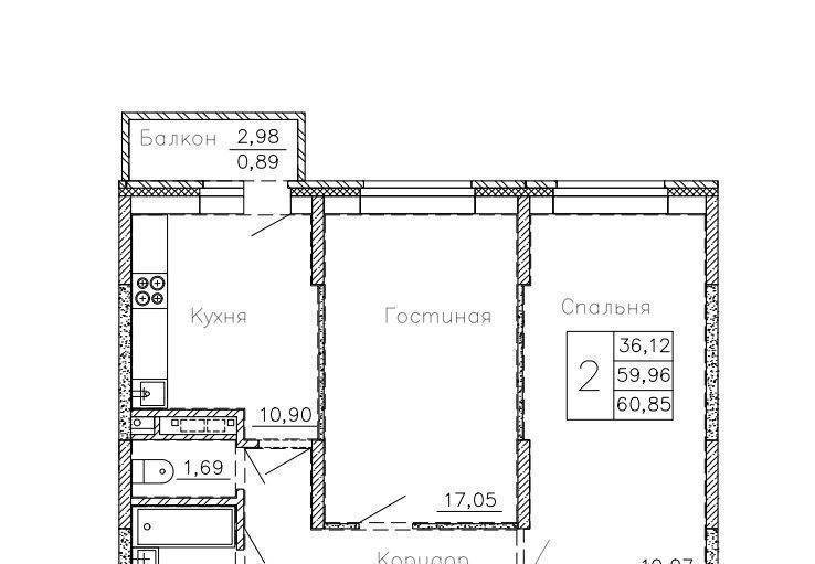 квартира р-н Семилукский г Семилуки ул Чайковского 7/1 фото 1