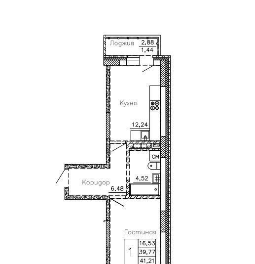 квартира р-н Семилукский г Семилуки ул Чайковского 7/1 фото 1