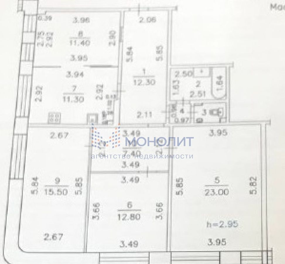 квартира г Чебоксары р-н Московский б-р Юности 17к/1 фото 21