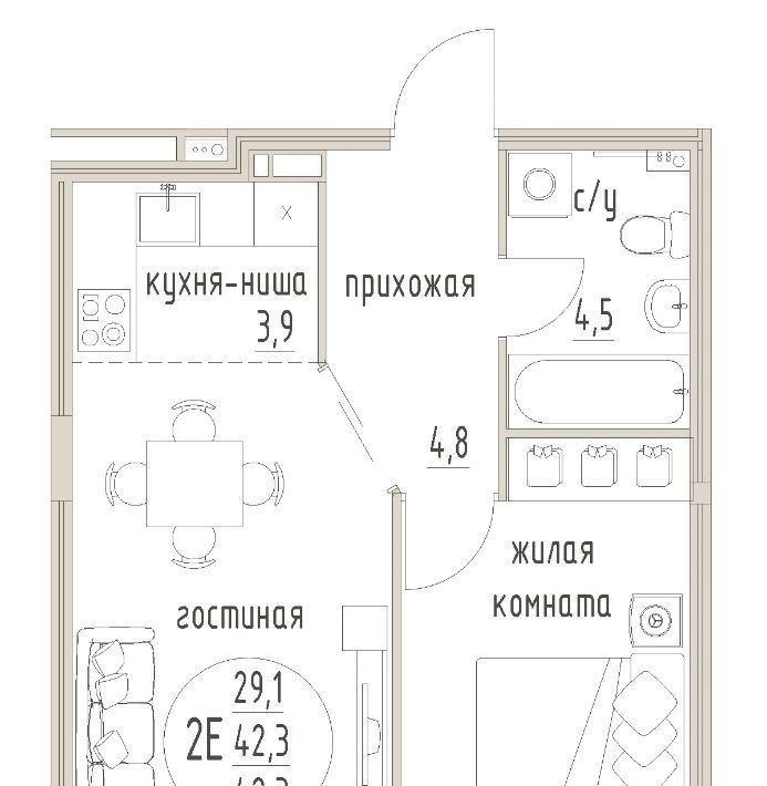 квартира г Пермь р-н Мотовилихинский б-р Гагарина 32б фото 1