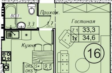 квартира г Батайск ЖК Солнечный Город жилой комплекс фото 1