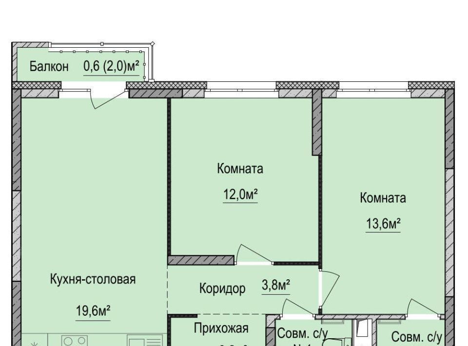 квартира г Ижевск р-н Устиновский Аэропорт ЖК «Финский квартал» жилрайон фото 1