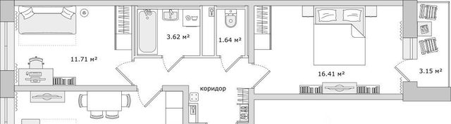 квартира г Санкт-Петербург метро Обухово ул Русановская 18к/7 фото