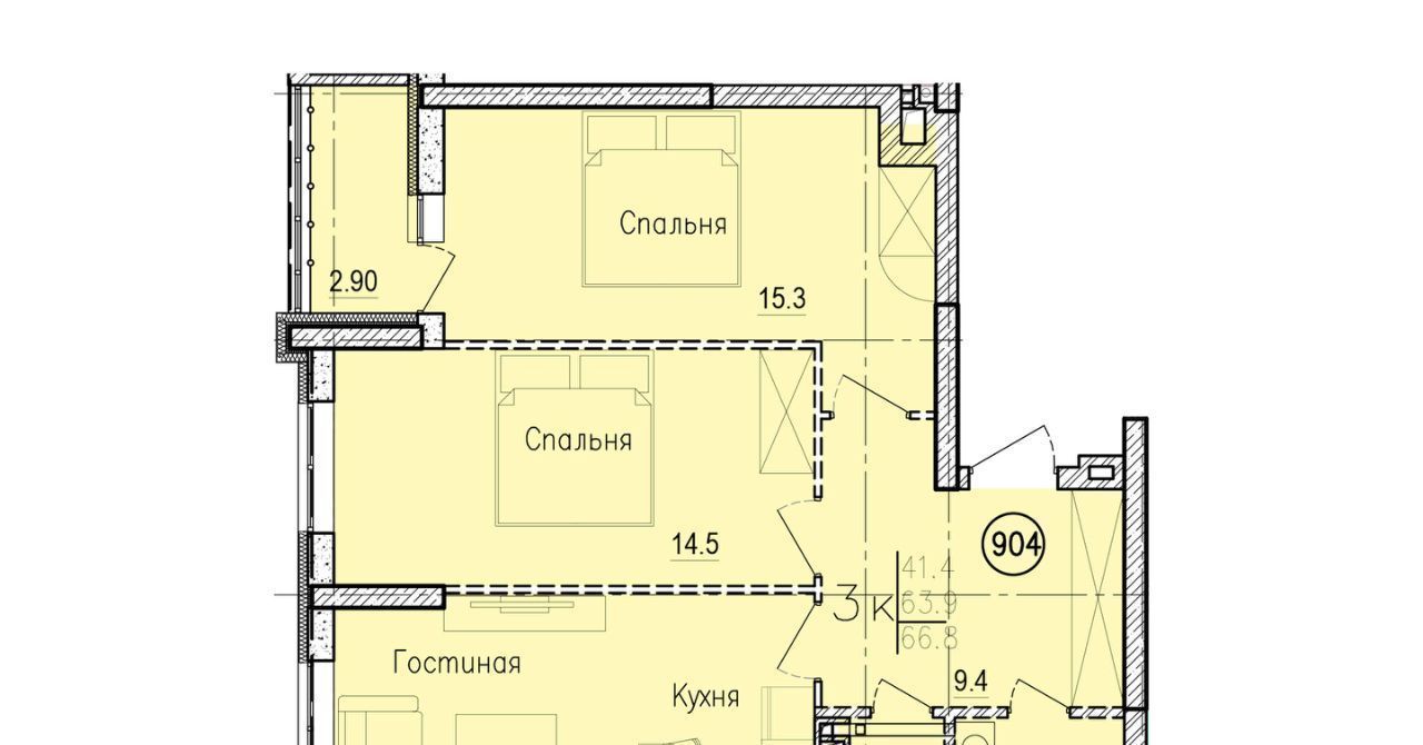 квартира г Энгельс п Новый жилой комплекс фото 1