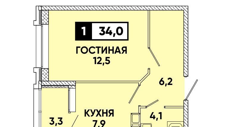 квартира г Ставрополь р-н Промышленный пр-кт Российский 13/3 фото 1