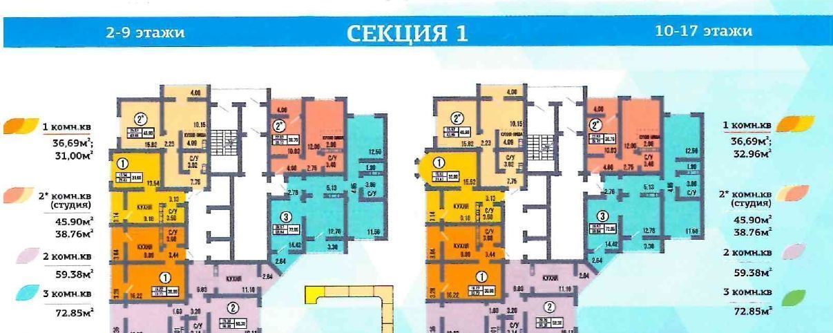 квартира г Оренбург р-н Дзержинский ул Березка 17/1 фото 4