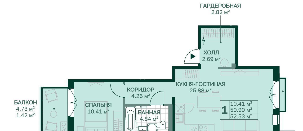 квартира г Санкт-Петербург метро Новочеркасская ул Магнитогорская 1 фото 1