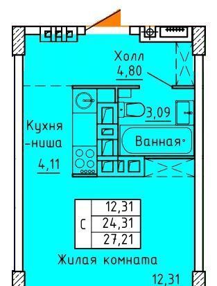 квартира г Ростов-на-Дону р-н Железнодорожный ул Магнитогорская 2а фото 1