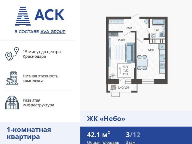 г Краснодар р-н Прикубанский ул Ярославская 4 д. 115 фото