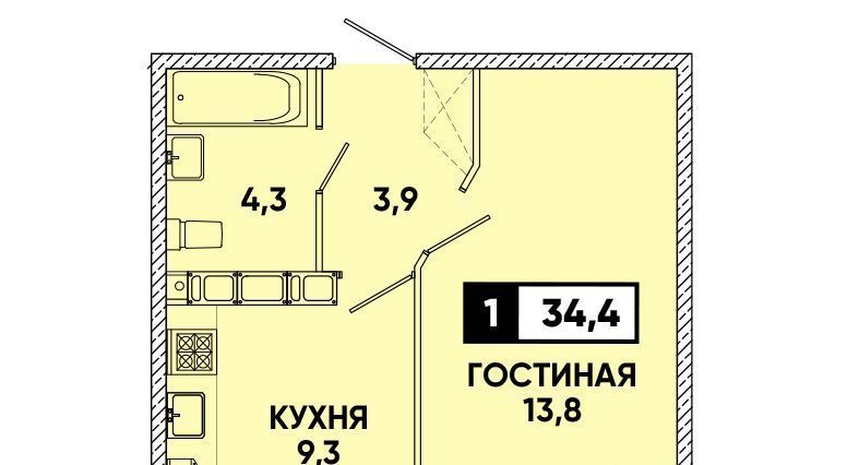 квартира г Ставрополь р-н Промышленный ул Тухачевского 31/2 фото 1