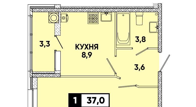 квартира г Ставрополь р-н Промышленный ул Тухачевского 31/4 фото 1