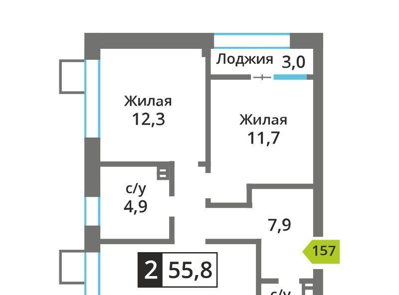 квартира городской округ Красногорск п Отрадное ЖК Отрада 2 Пятницкое шоссе, к 3 фото 1
