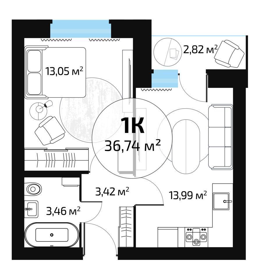 квартира г Самара п Мехзавод кв-л 1 60 р-н Красноглинский блок-секция 59 фото 1