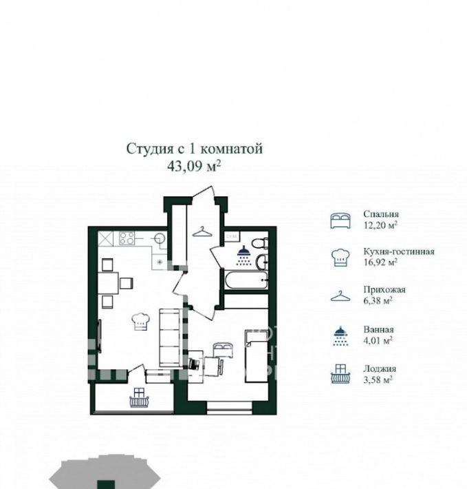 квартира г Нижневартовск 22-й микрорайон фото 23