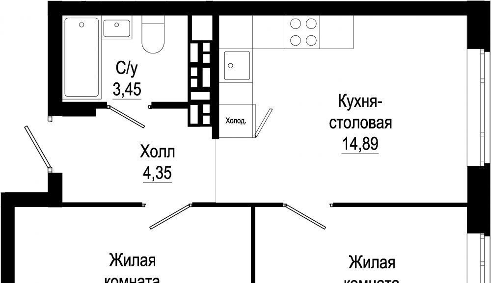 квартира г Екатеринбург Ботаническая ул Любви фото 1