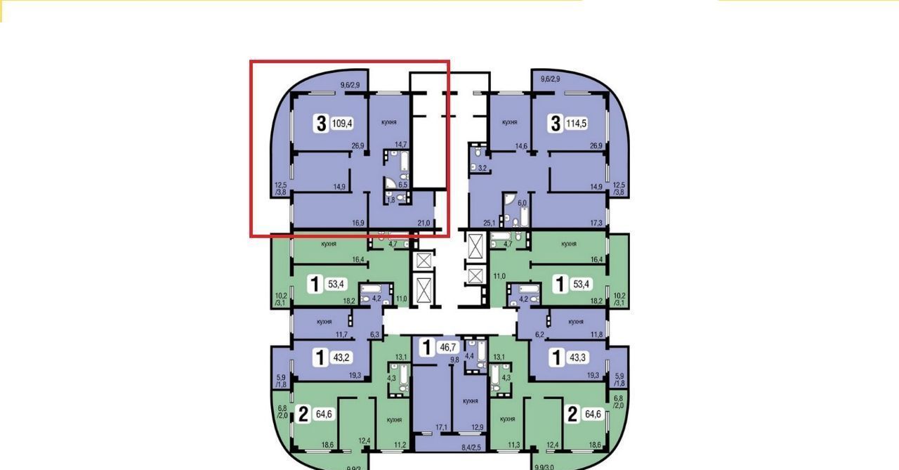 квартира г Красноярск р-н Свердловский наб Ярыгинская 23 фото 24