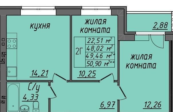 квартира г Муром ул Школьная 2 фото 1