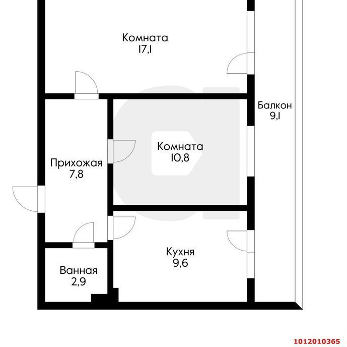 квартира г Краснодар р-н Прикубанский мкр им Петра Метальникова ул им. Цезаря Куникова 18/5 фото 1