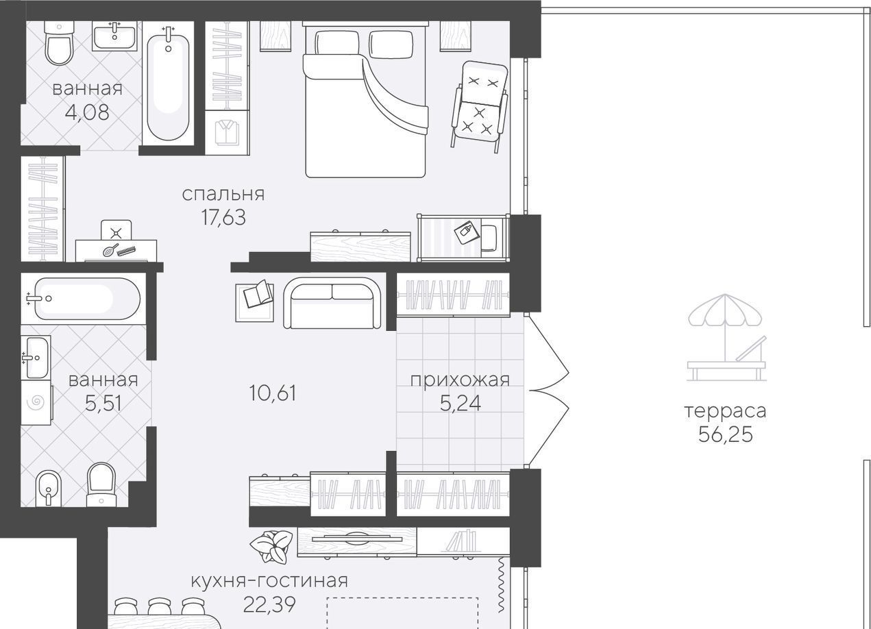 квартира г Новосибирск Заельцовская ул Кедровая 73 фото 1