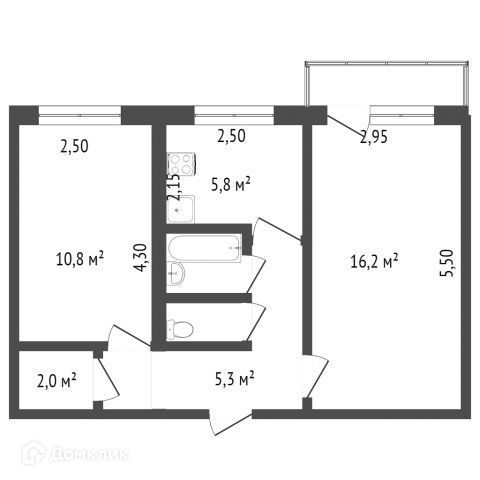 квартира г Ачинск ул Чкалова 43 фото 8