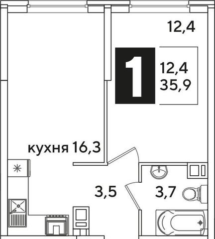 квартира г Краснодар р-н Прикубанский ул Западный Обход 54 ЖК «Самолет» Прикубанский округ фото