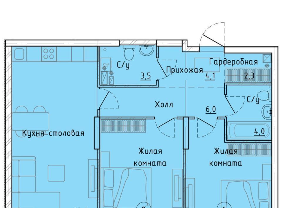 квартира г Екатеринбург Чкаловская ул Ткачей 19/2 фото 1