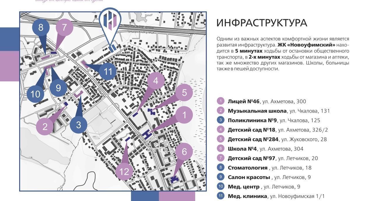 квартира г Уфа р-н Ленинский Затон ул Икская 15 ЖК «Новоуфимский» фото 20