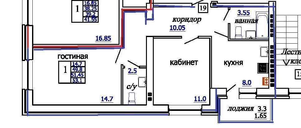 квартира г Невинномысск ул Кочубея 199 микрорайон 101, блок-секция 1 фото 1