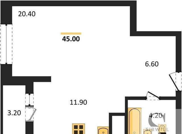 квартира г Новосибирск Маршала Покрышкина ул Фрунзе 49/1 фото