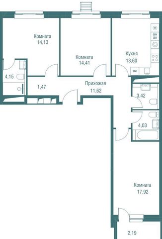 квартира г Одинцово ул Северная 5/2 Жилой мкр. «Одинбург» фото