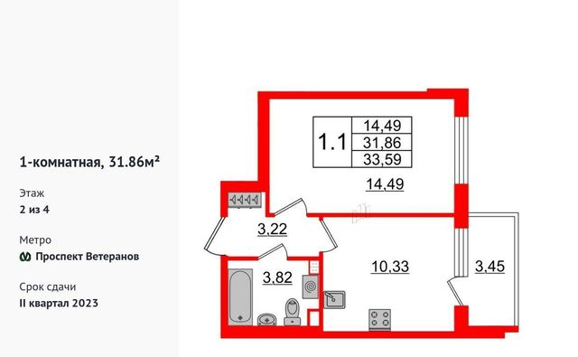 г Санкт-Петербург метро Проспект Ветеранов ул Ивана Куликова 12 фото