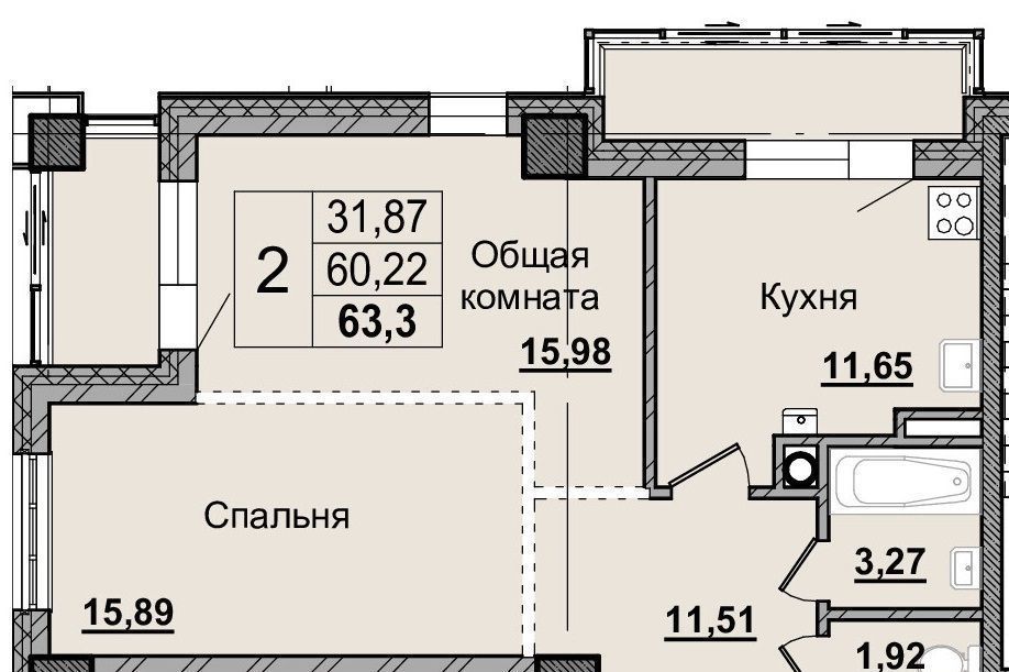 квартира г Якутск ул Автодорожная 31/5 фото 1