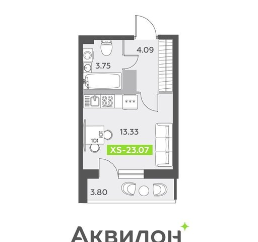 квартира г Санкт-Петербург метро Купчино ЖК «Аквилон All In 3.0» округ Звёздное фото