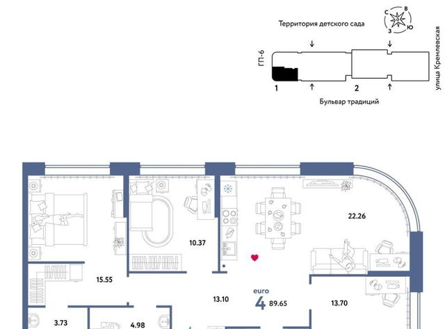 г Тюмень р-н Калининский ул Новоселов 103к/2 фото