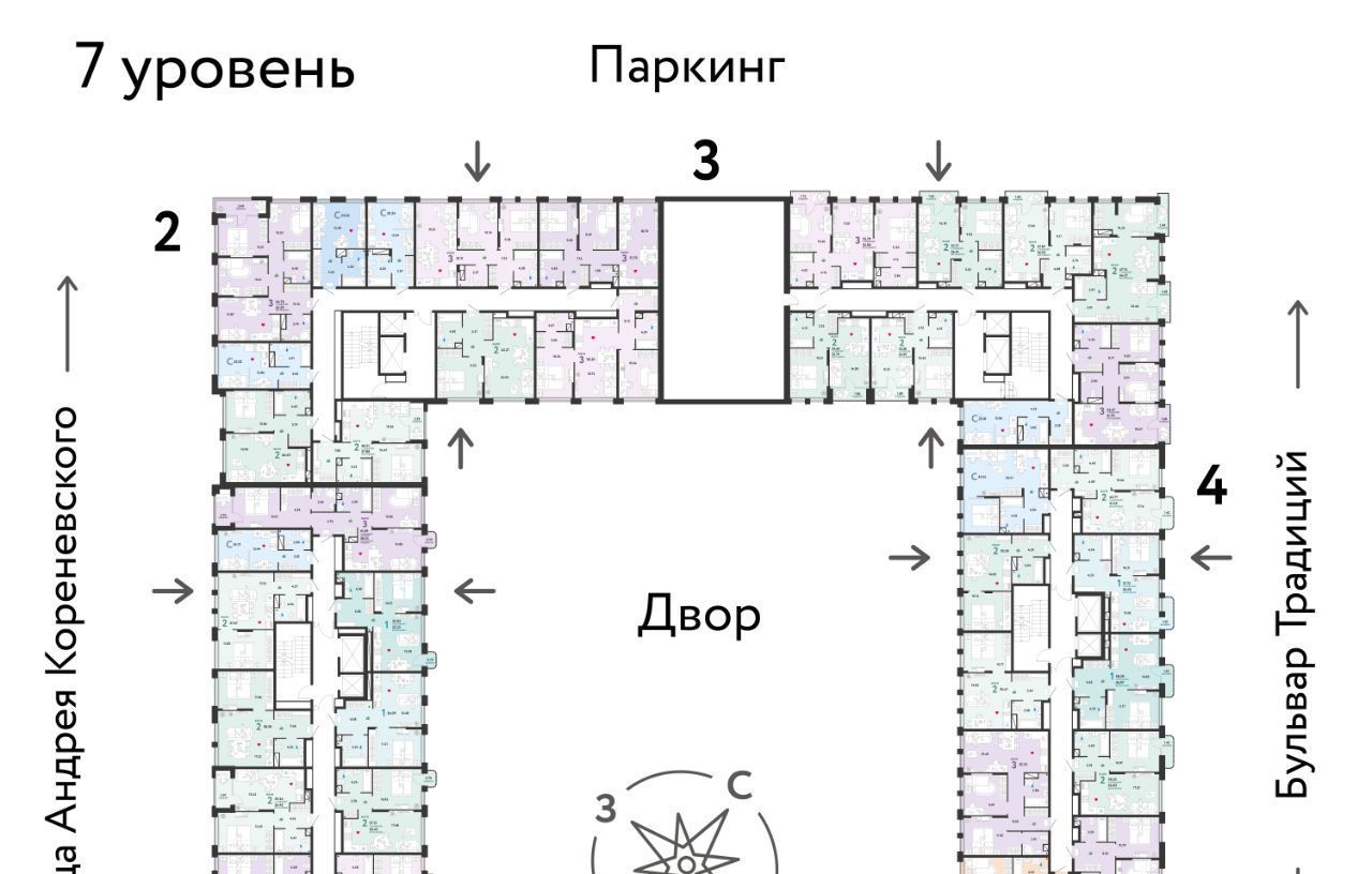 квартира г Тюмень р-н Калининский ул Андрея Кореневского 11 фото 2