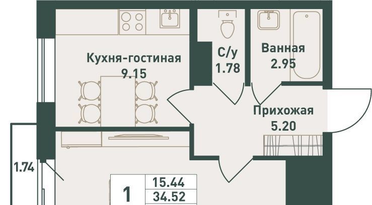 квартира р-н Всеволожский п им Свердлова мкр 1-й Рыбацкое фото 1